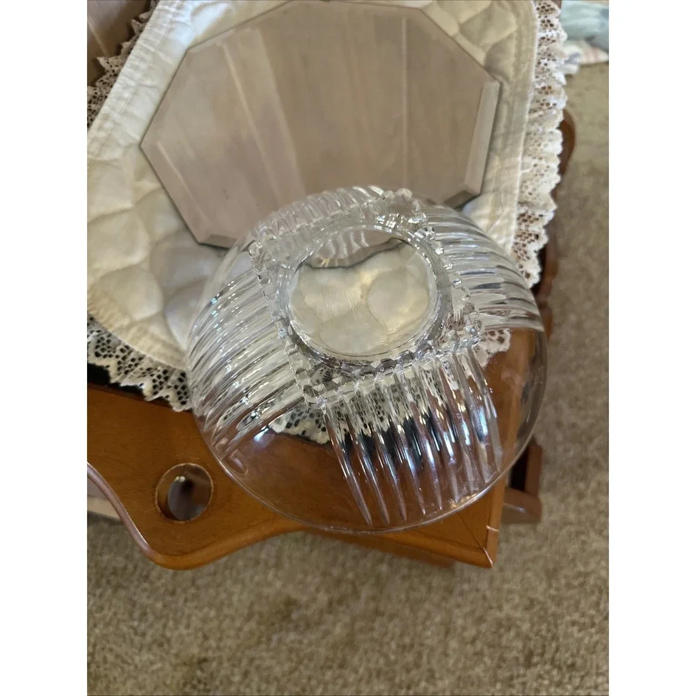 MCM‎ Vintage Federal Glass Park Avenue Clear Art Deco Serving Bowl